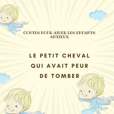 Couverture de conte illustrée "Le Petit cheval qui avait peur de tomber"